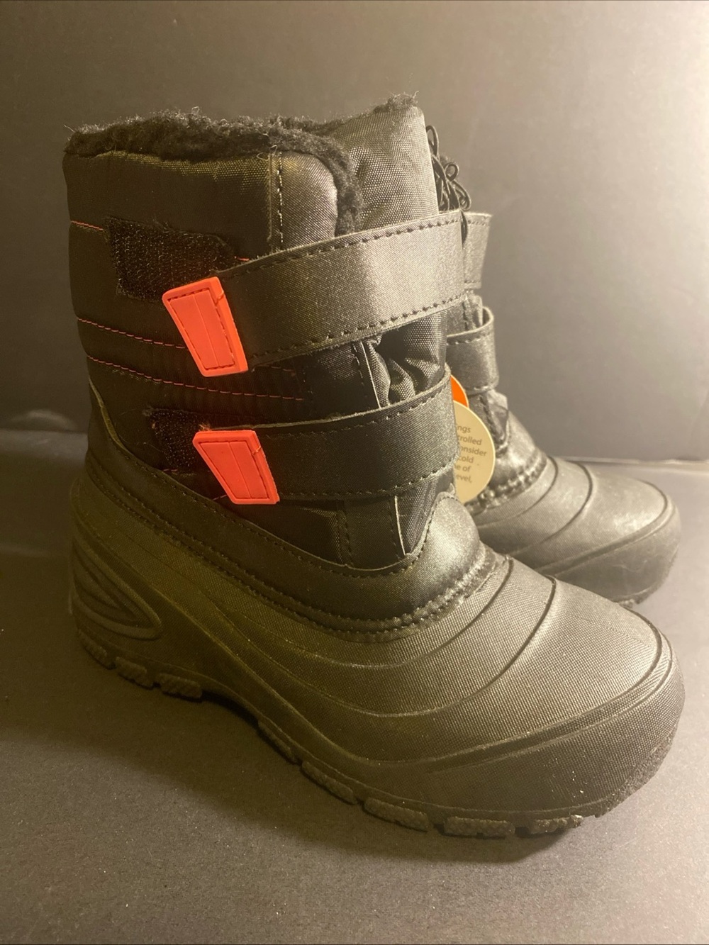 Wonder Nation Youth Girls Winter‎ Boots, Rated at -5 Degrees, Black, Size 13